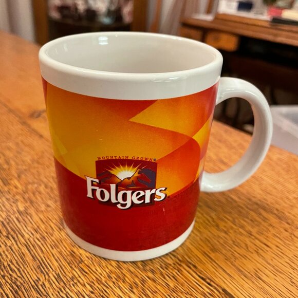 Vintage Folgers Coffee Coffee Cup Mug by Houston Harvest Gift Products - Picture 1 of 5